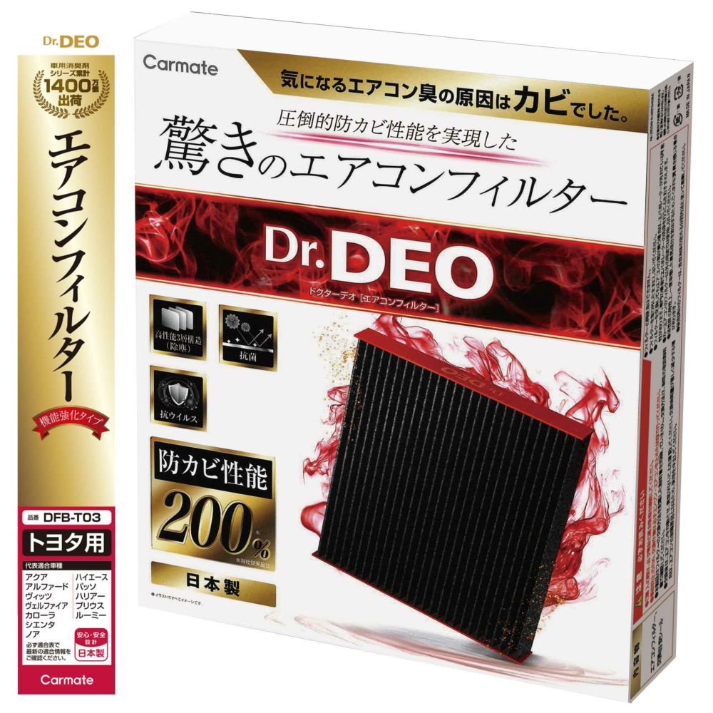 DFB-T03 ドクターデオベーシック エアコンフィルター トヨタ用03